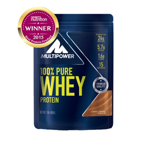 Kép 100% Pure Whey Protein - 450g - Kávé Karamell MPower