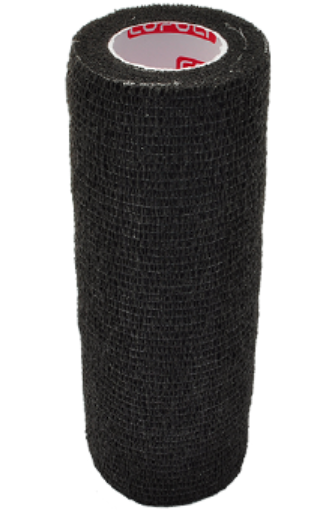 Kép Öntapadós rugalmas kötszer 15 cm - Fekete