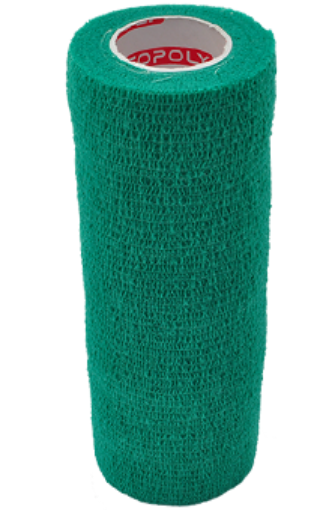 Kép Öntapadós rugalmas kötszer 15 cm - Zöld