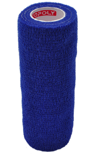 Kép Öntapadós rugalmas kötszer 15 cm - Kék