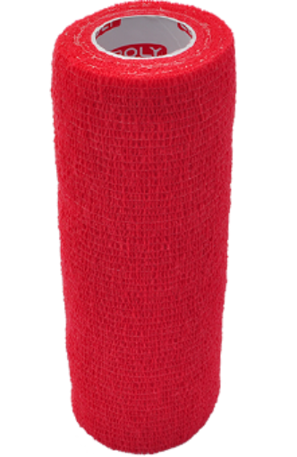 Kép Öntapadós rugalmas kötszer 15 cm - Piros