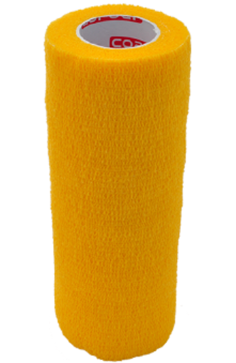 Kép Öntapadós rugalmas kötszer 15 cm - Sárga
