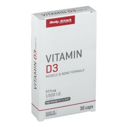 Kép D3-vitamin - 30 kapszula Body Attack