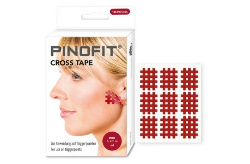 Kép PINOTAPE® Cross Tape Small tapasz - Piros, 180 db (2,7 x 2,1 cm)