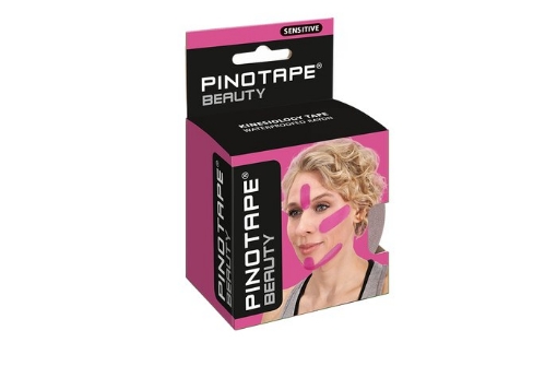 Kép Kineziológiai Tapasz PINOTAPE® Sport Sensitiv Arcápolás - Rózsaszín