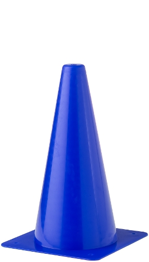 Kép Műanyag edzőkúp 30 cm - Kék - Teamsport
