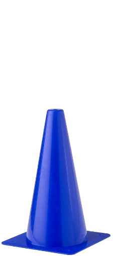 Kép Műanyag edzőkúp 23 cm - Kék - Teamsport