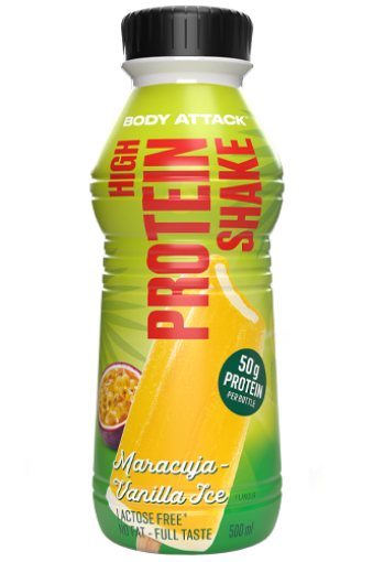 Kép High Protein Shake - Maracuja és vaníliafagylalt 500ml