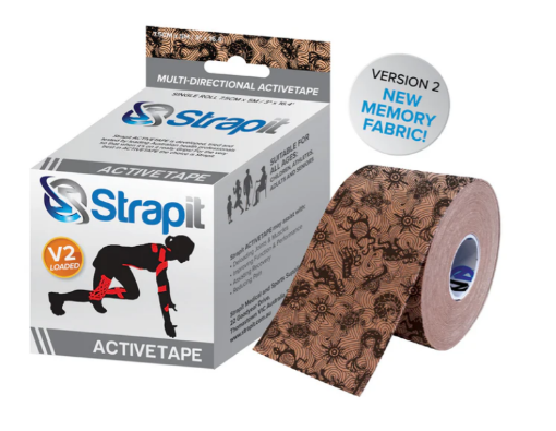 Kép ACTIVETAPE 7,5CM x 5M - BÉZS/FEKETE