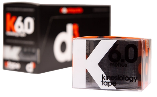 Kép K6.0 Kineziológiai Tapasz Fekete 5cm x 6m - d3Tape