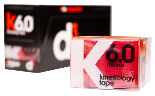 Kép K6.0 Kineziológiai Tapasz Piros 5cm x 6m - d3Tape