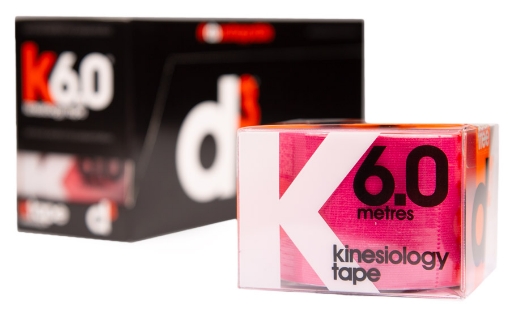 Kép K6.0 Kineziológiai Tapasz Rózsaszín 5cm x 6m - d3Tape