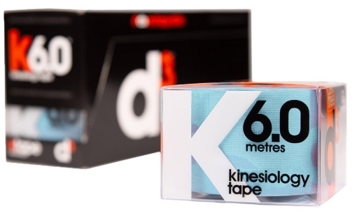 Kép K6.0 Kineziológiai Tapasz Jégkék 5cm x 6m - d3Tape