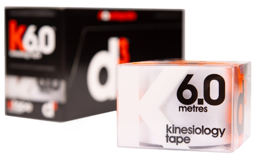 Kép K6.0 Kineziológiai Tapasz Fehér 5cm x 6m - d3Tape