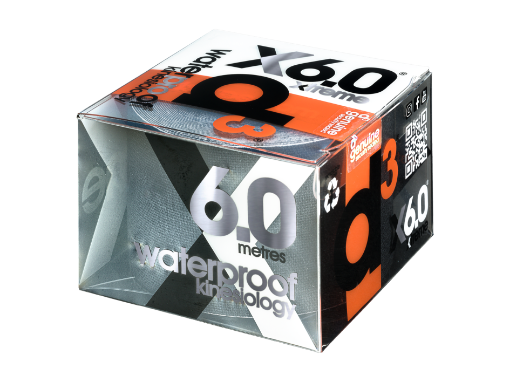 Kép X6.0 Kineziológiai Tapasz Xtreme Fekete 5cm x 6m - d3Tape