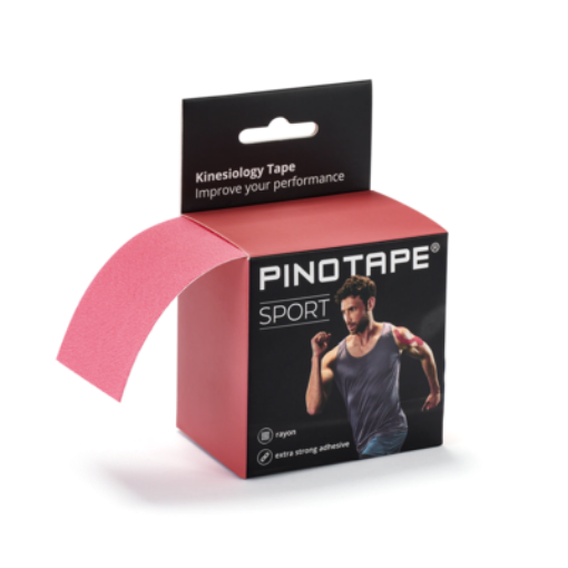 Kép Kineziológiai Tapasz PINOTAPE® Sport  - Málna Rózsaszín