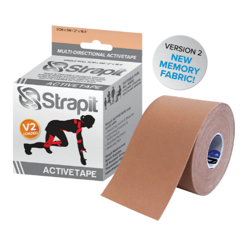 Kép ACTIVETAPE 5CM x 5M – BÉZS CSÍKOS
