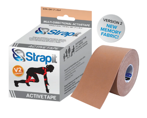 Kép ACTIVETAPE 7,5CM x 5M – BÉZS CSÍKOS