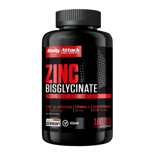 Kép Zinc Bisglycinate  (180 Kapszula) Body Attack
