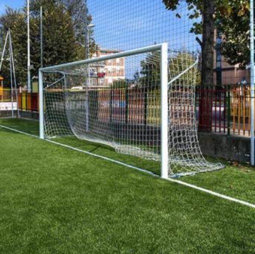 Kép Rögzített alumínium futballkapu 5 × 2 m hálóval együtt — VI 5922