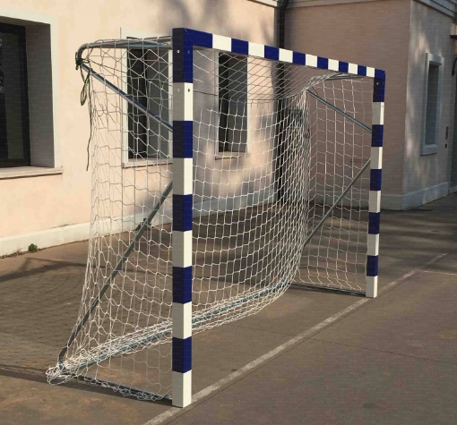 Kép Poarta handbal fixa 3x2m, aluminiu 80x80mm, cu socluri