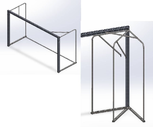 Kép Poarta Handbal Aluminiu - 3x2m, pliabila