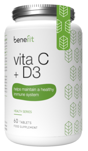 Kép C- és D3-vitamin - 60 tabletta Benefit