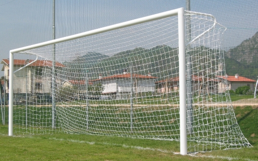 Kép Rögzített alumínium futballkapu 7,32 × 2,44 m hálóval együtt — VI 5905