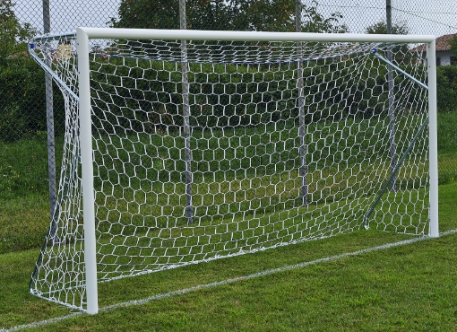 Kép Mobil alumínium futballkapu 4 × 2 m — Ø80 mm hálóval együtt — VI 6028