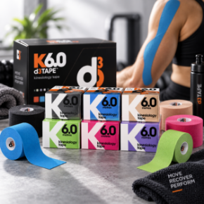 Kép a kategóriának d3Tape K6.0 – kineziológiai tapasz 5 cm x 6 m