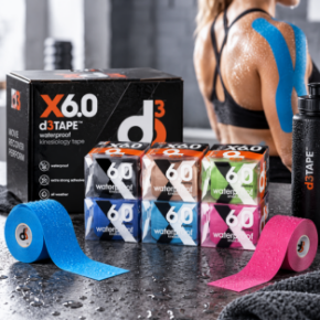 Kép a kategóriának d3Tape X6.0 Waterproof – kineziológiai tapasz 5 cm x 6 m